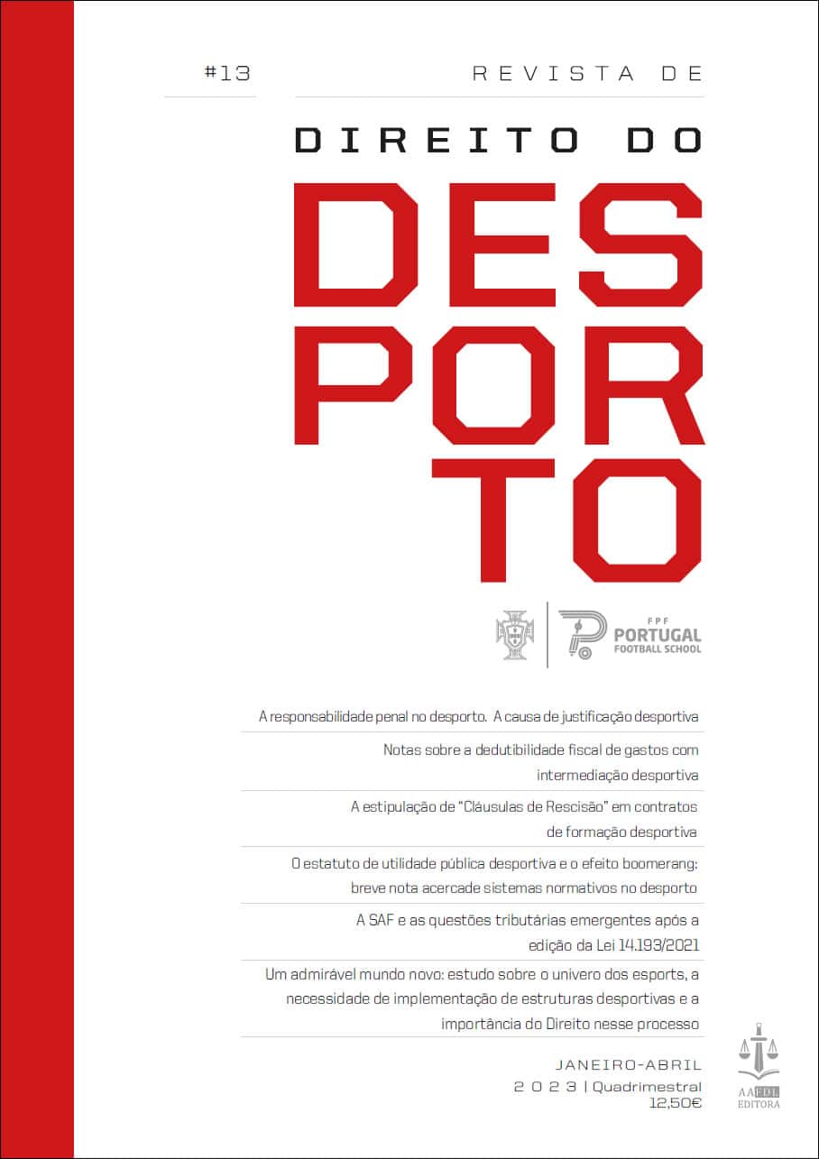Ebook Revista de Direito do Desporto Ano V N.º 13
